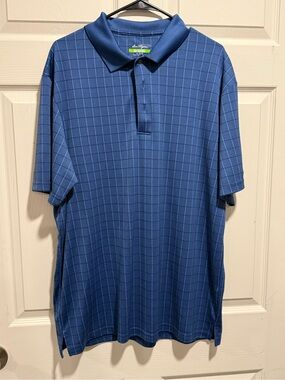 Hogan Men’s Blue Windowpane Polo